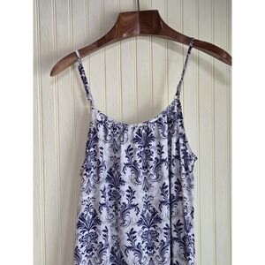 DOKOTOO‎ Dress Womens Medium Blue Floral Sleeveless Maxi Sundress Scoop Neck